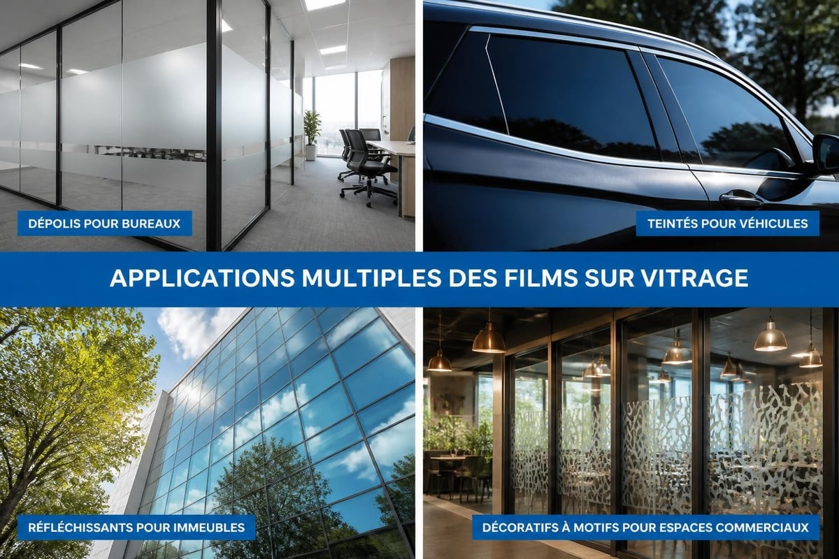 Variété de films décoratifs pour fenêtres