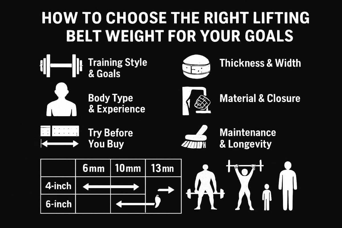 How to Choose the Right Lifting Belt Weight for Your Goals