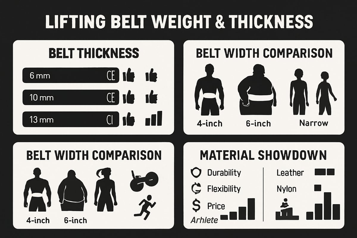 Lifting Belt Weight & Thickness: What Really Matters?