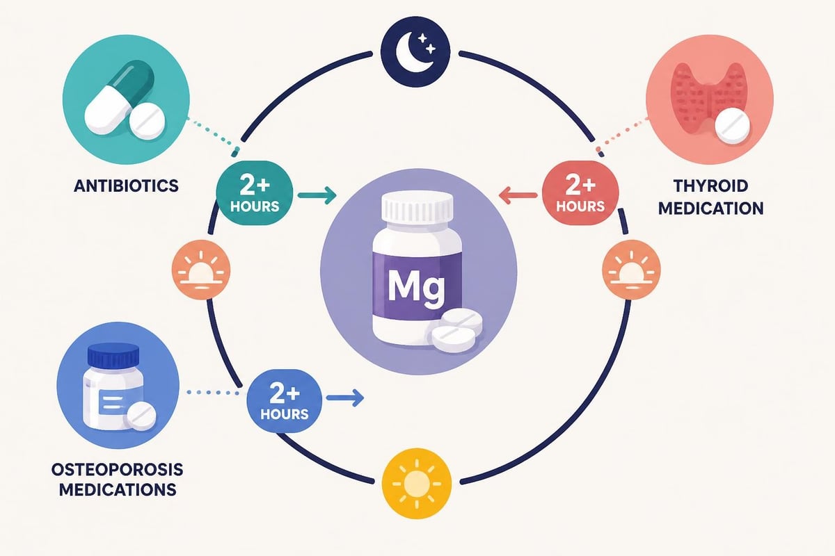 Magnesium interaction timeline