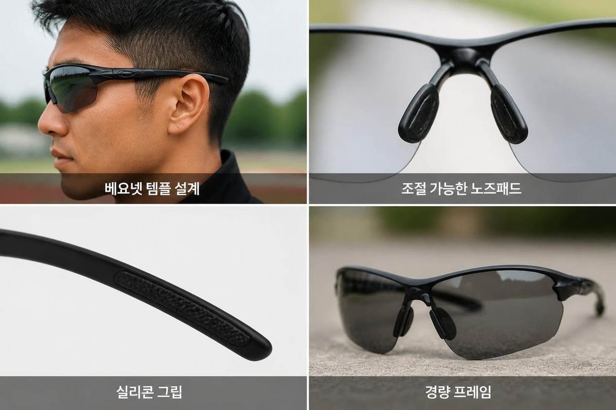 러닝 고글 핏 조절