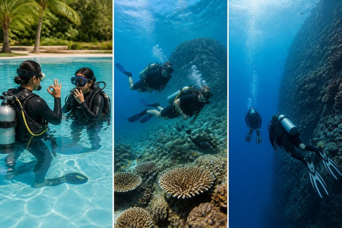 Learning to dive in tropical waters