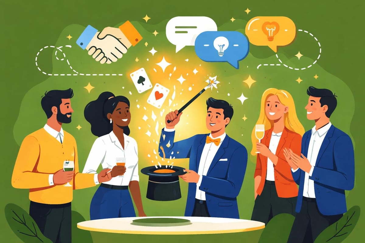 Magic creating business connections