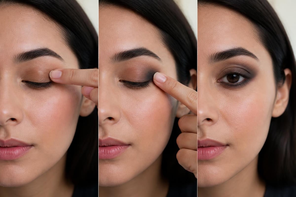 Quick smoky eye application steps