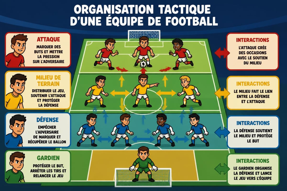 Structure d'une équipe de football