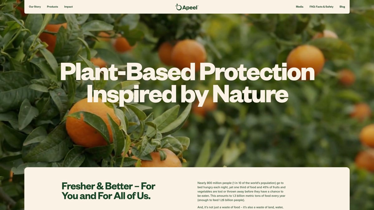 9 Innovative Earth Friendly Packaging Materials for 2026 - Edible Films by Apeel Sciences