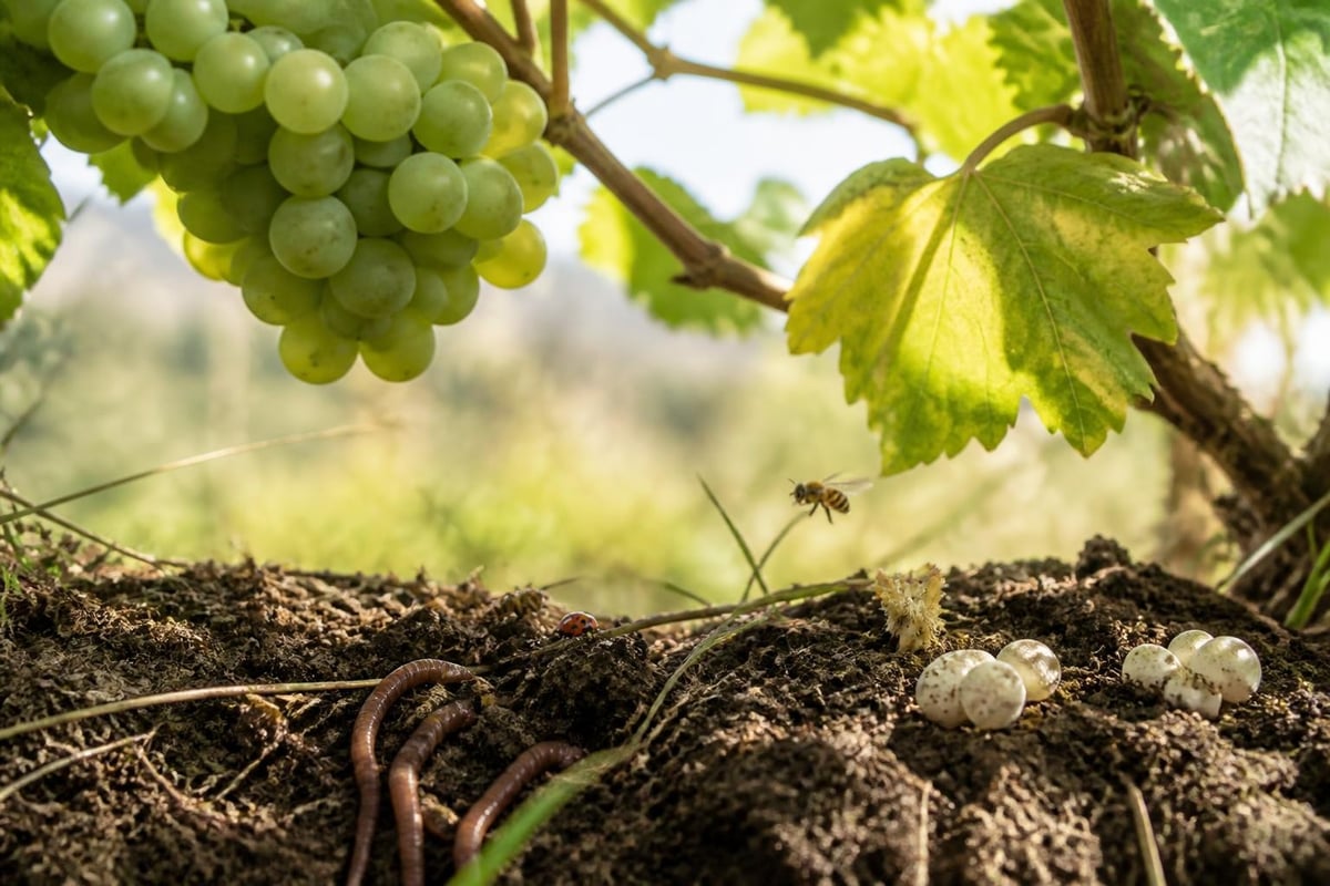Organic vineyard ecosystem