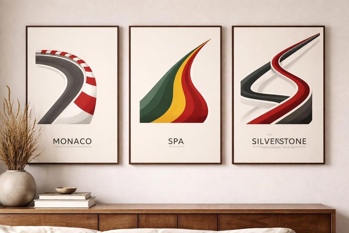 F1 circuit layout elements