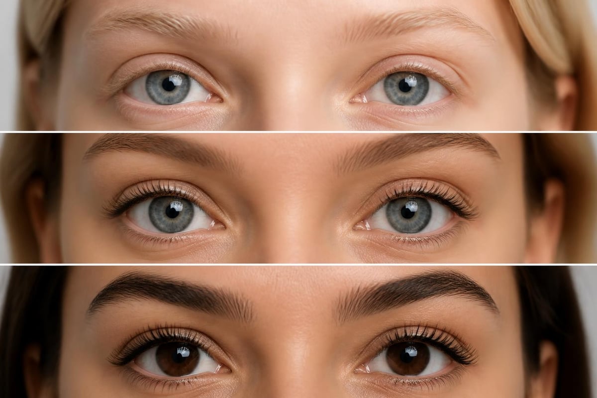 Eyelash color transformation