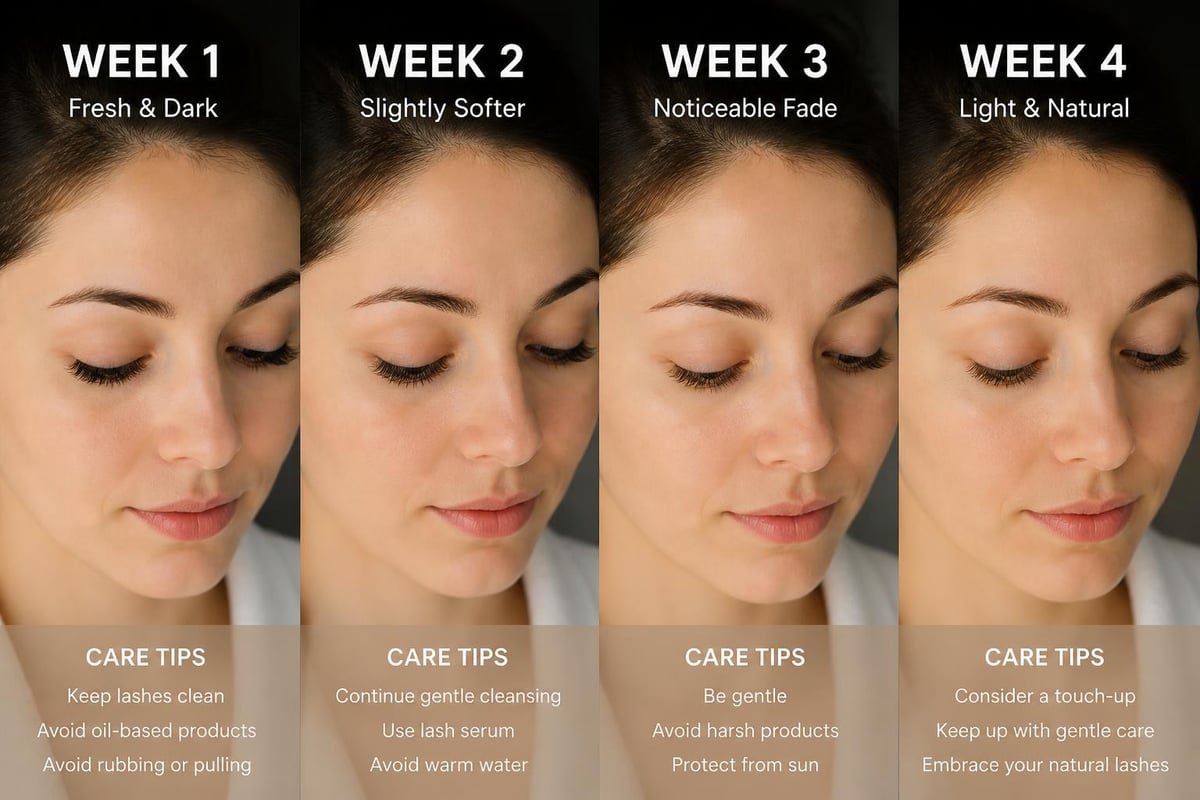 Lash tinting maintenance timeline