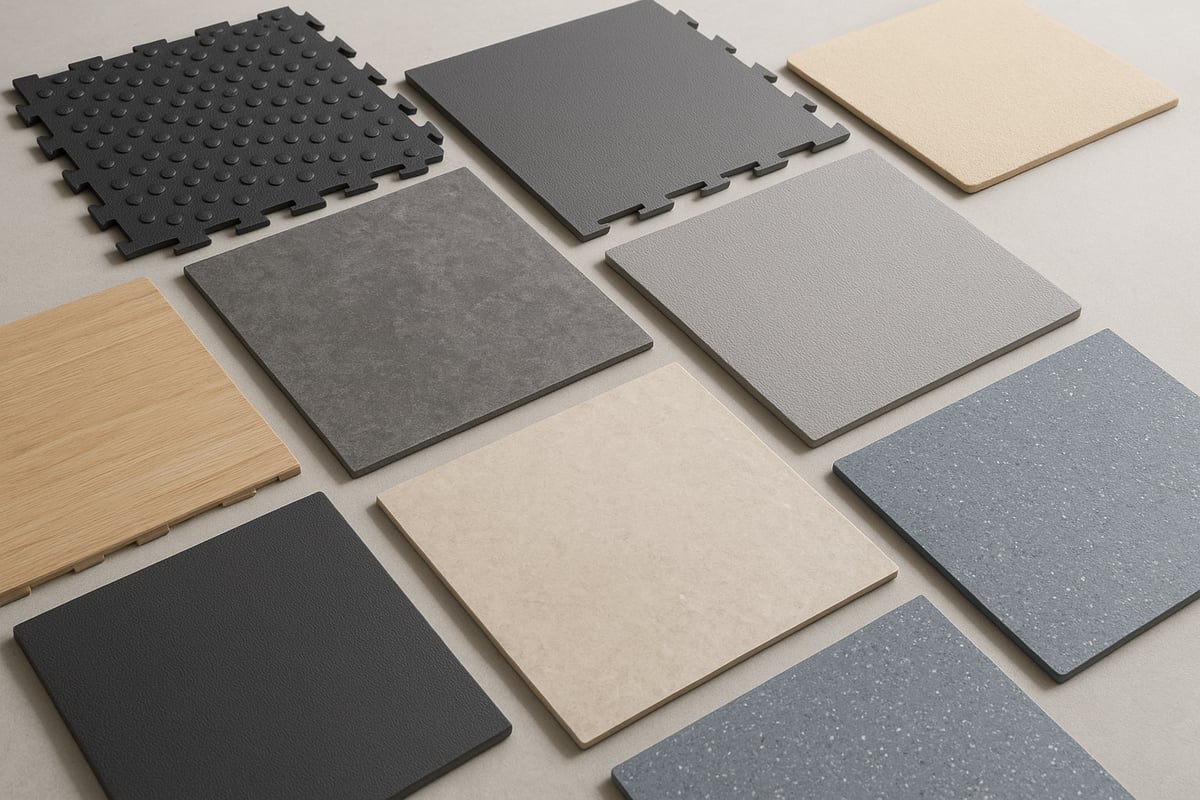 Comparing Modular Floor Tile Materials & Applications