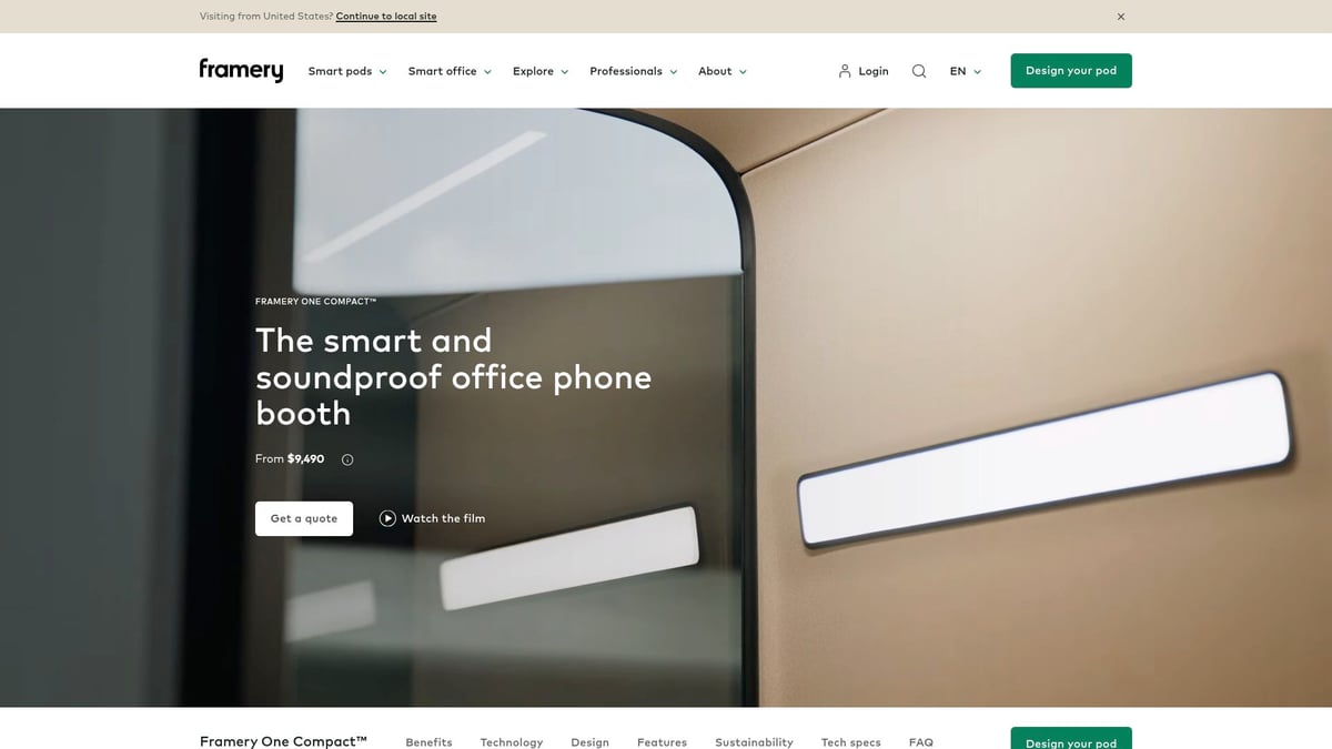 7 Best Soundproof Office Pod Picks for Productivity in 2025 - Framery O