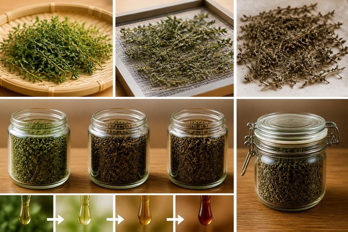 Conservation du thym