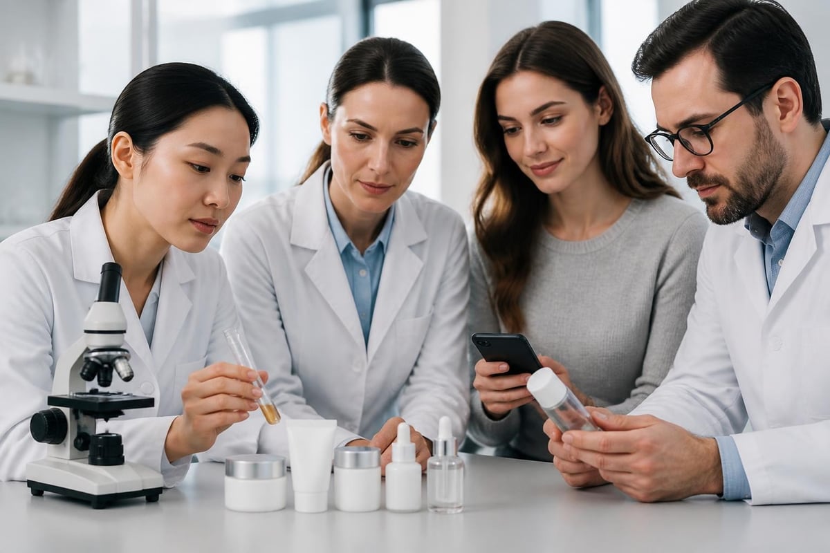Comparing facial product ratings