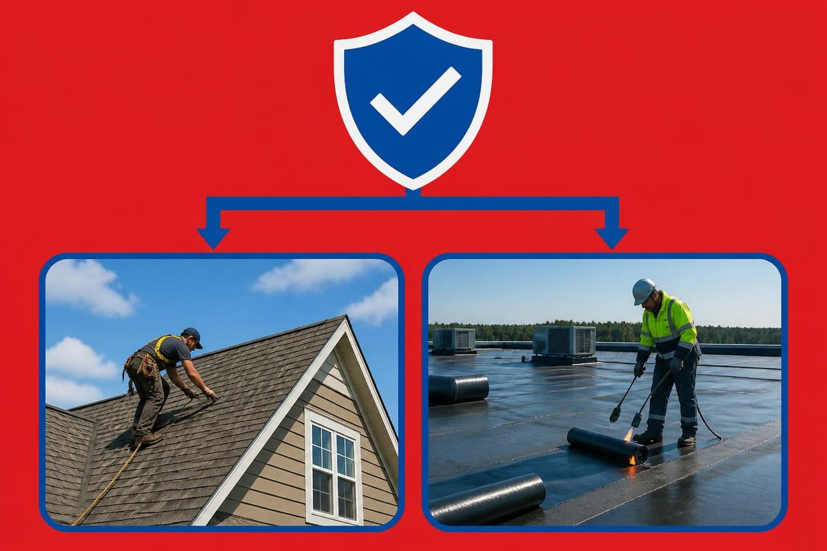 Commercial and residential roofing credentials