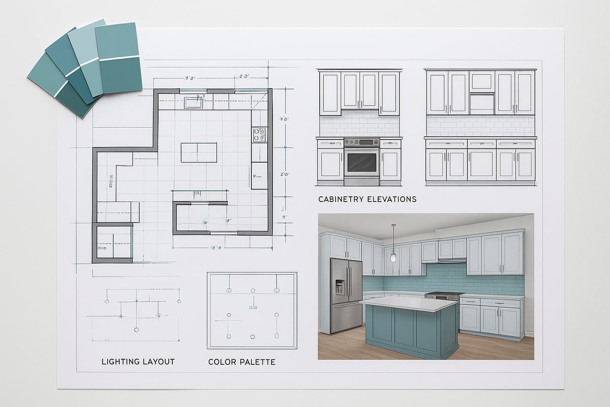 Essential Elements in Modern Kitchen Drawings