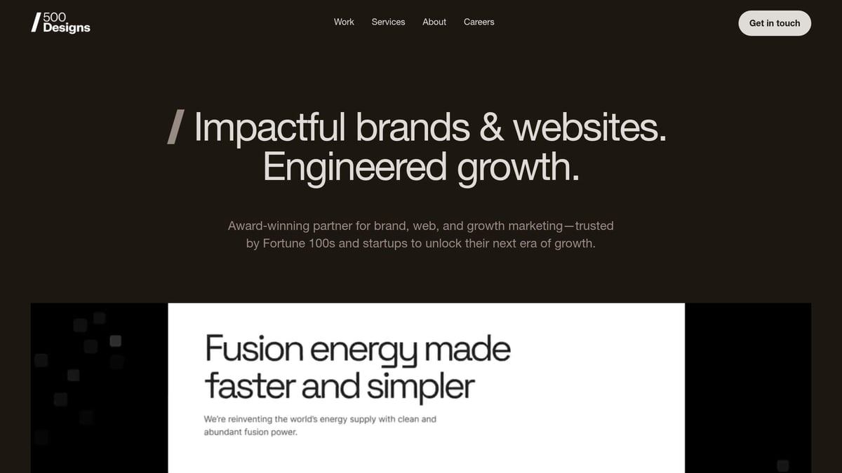 Discover 8 Leading Web Design Companies for 2025 - 500 Designs