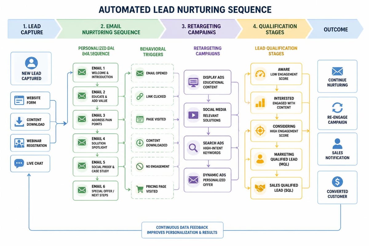 Lead nurture automation workflow