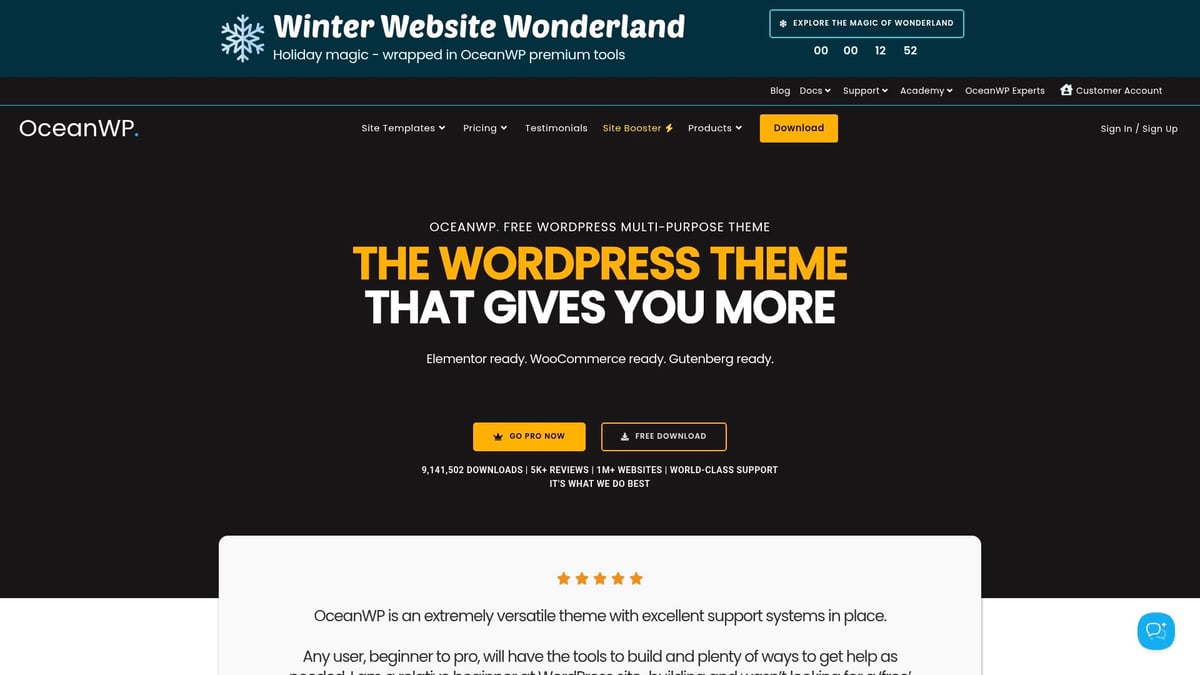 7 Onmisbare Gratis WordPress Templates Voor 2026 - OceanWP