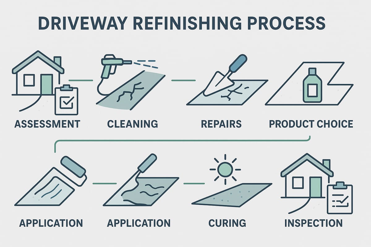 Step-by-Step Driveway Refinishing Process