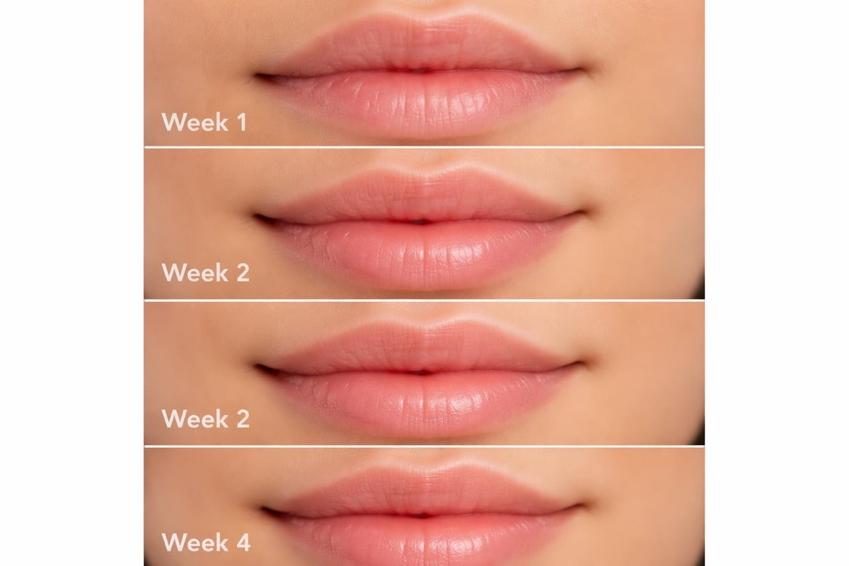 Lip transformation timeline
