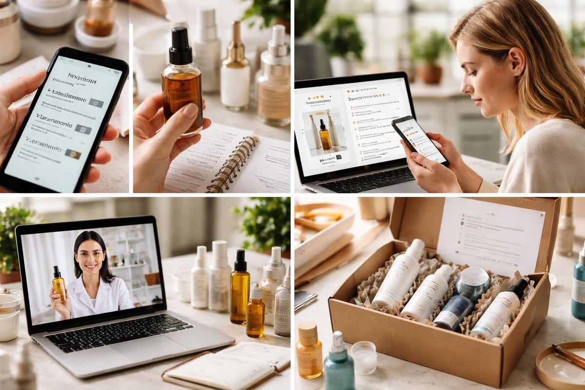 Digital skincare shopping journey