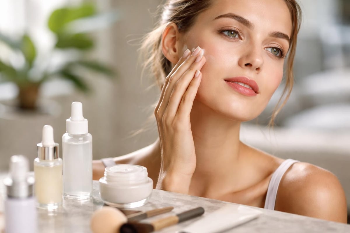 Skincare and makeup layering