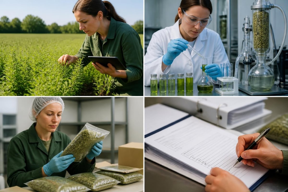 Processus de certification biologique de la marjolaine