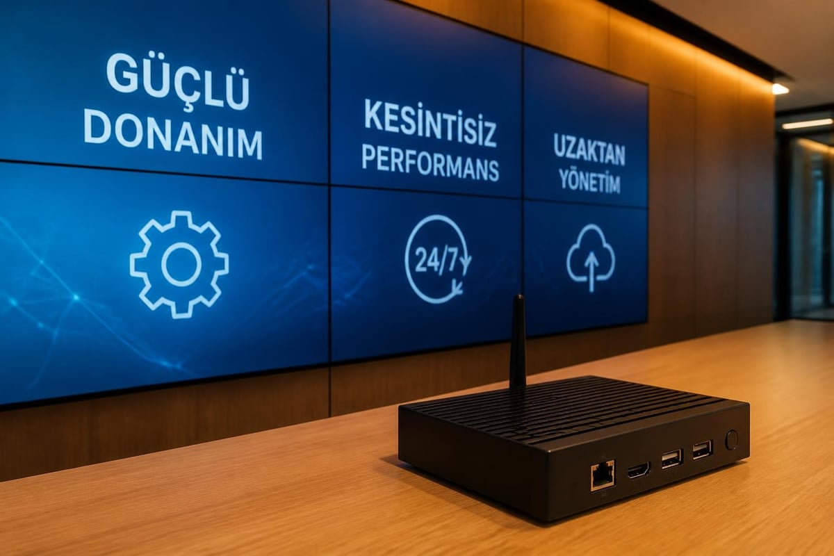 Signage ekran medya oynatıcı