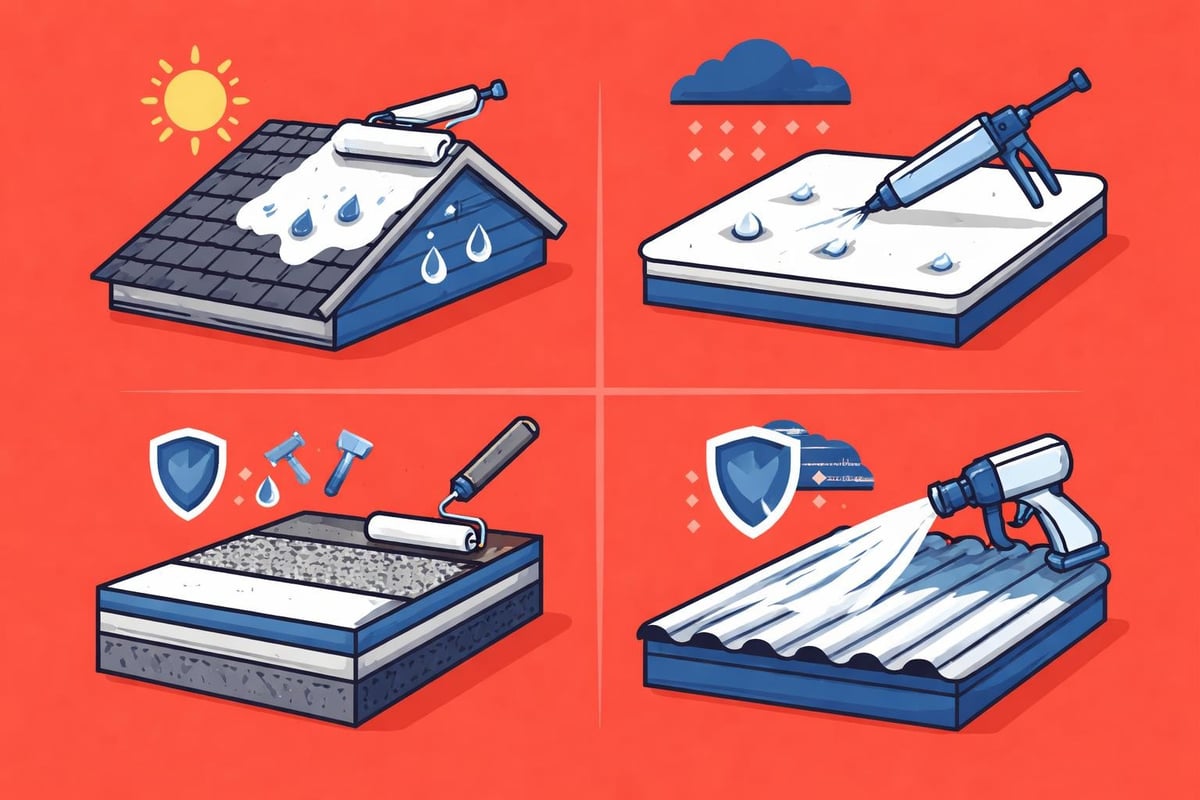 Roof coating material types