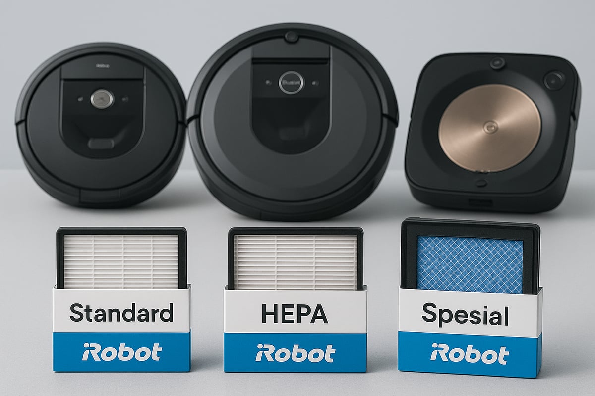 Oversikt over iRobot-filtertyper og kompatibilitet