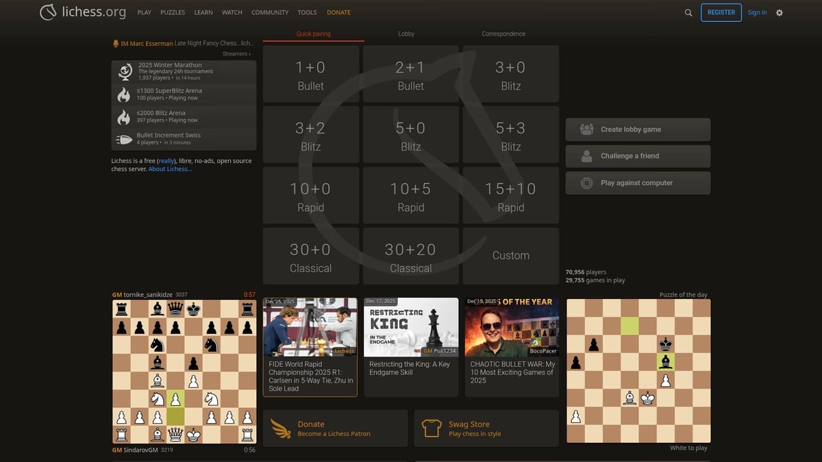 7 Essential Best Chess Game For Beginners Picks In 2026 - Lichess