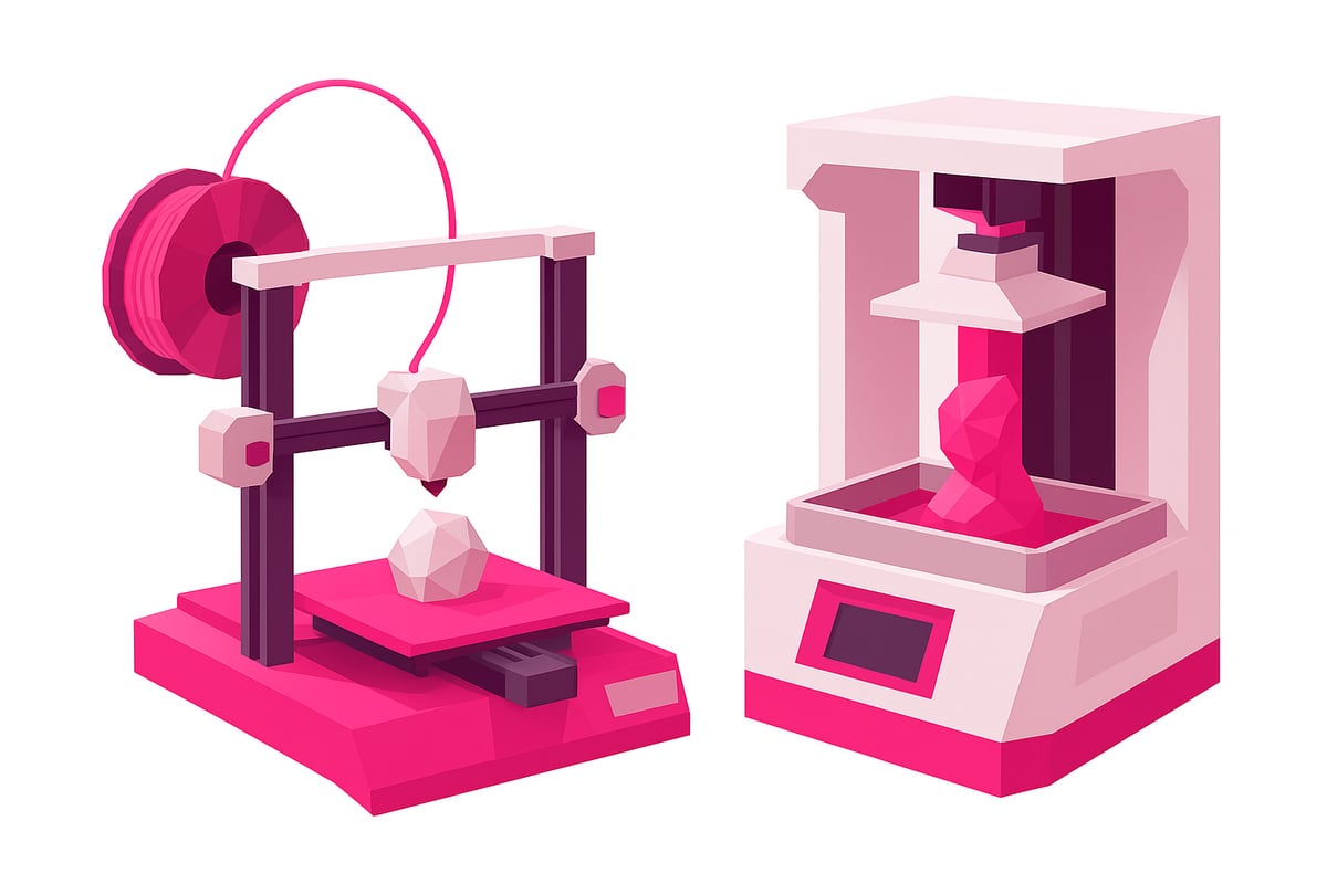 ¿Cómo funcionan las impresoras 3D de resina y filamento?