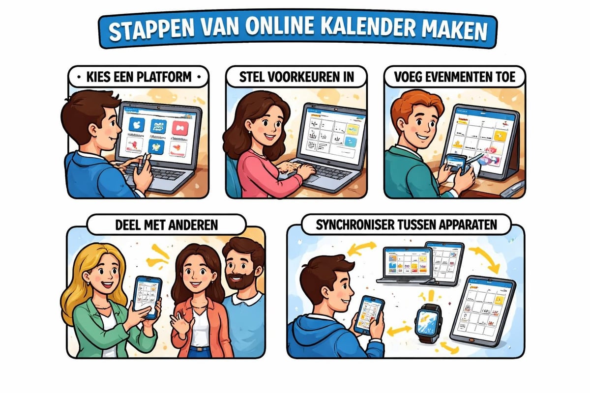 Online kalender maken workflow