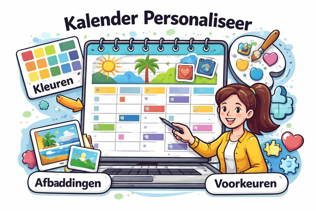 Kalender personalisatie mogelijkheden