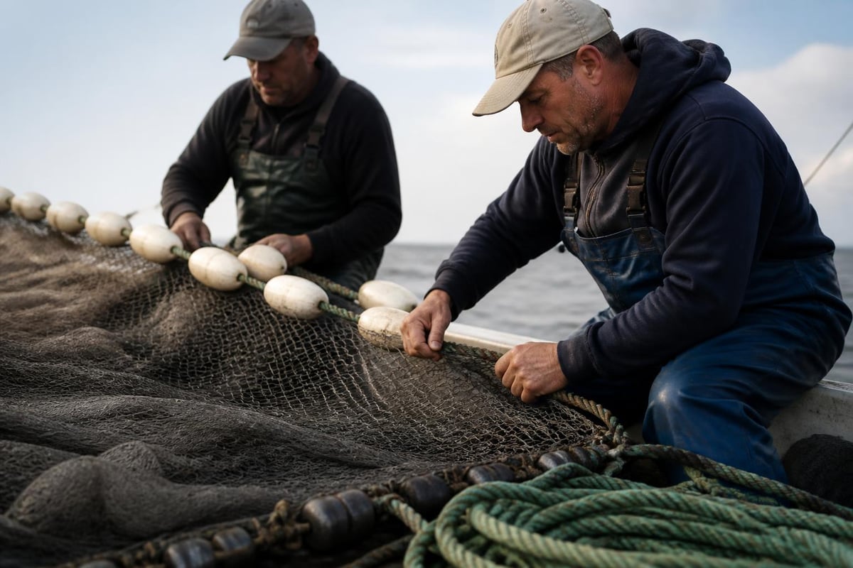 Commercial fishing net components