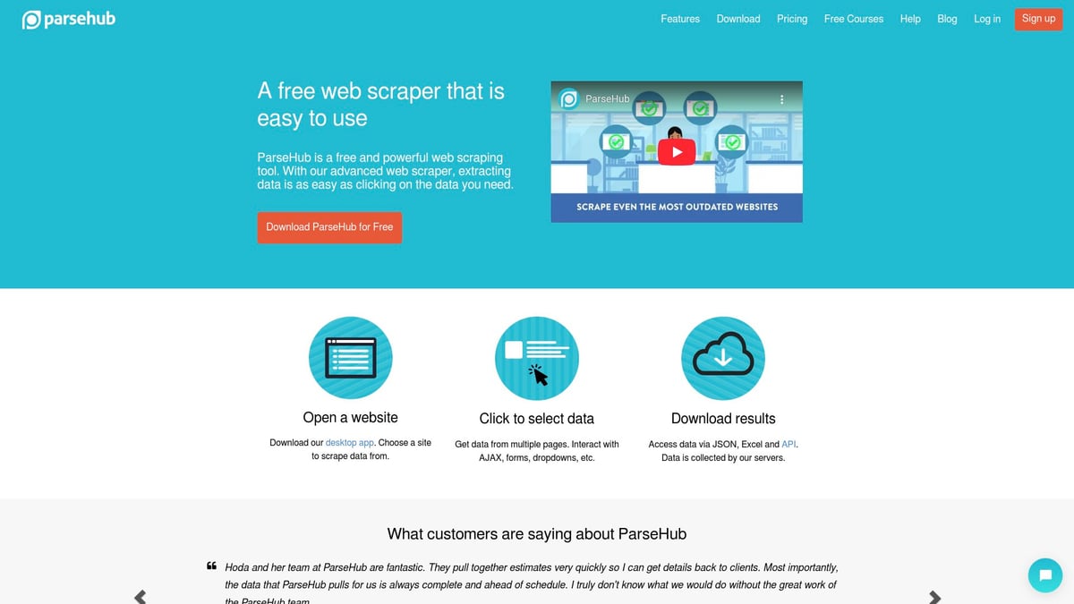 9 Essential Data Extractor Tool Picks for 2025 Success - ParseHub