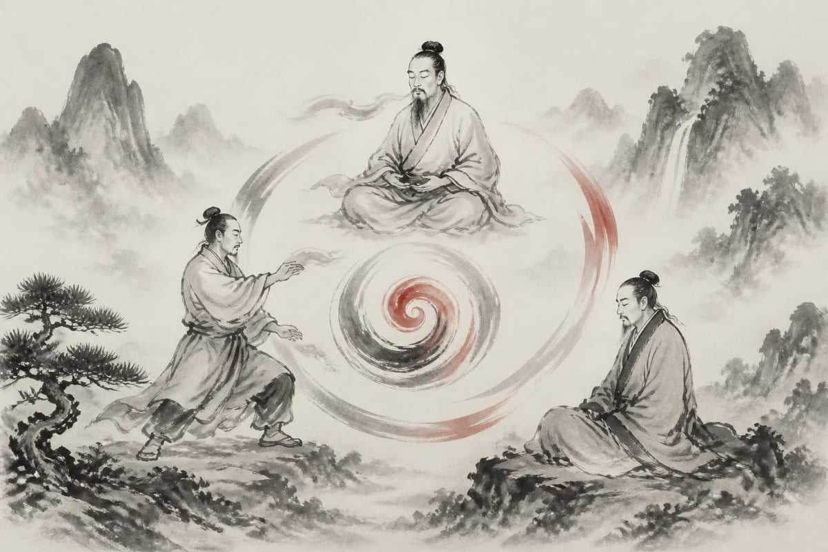 Three pillars of qigong practice