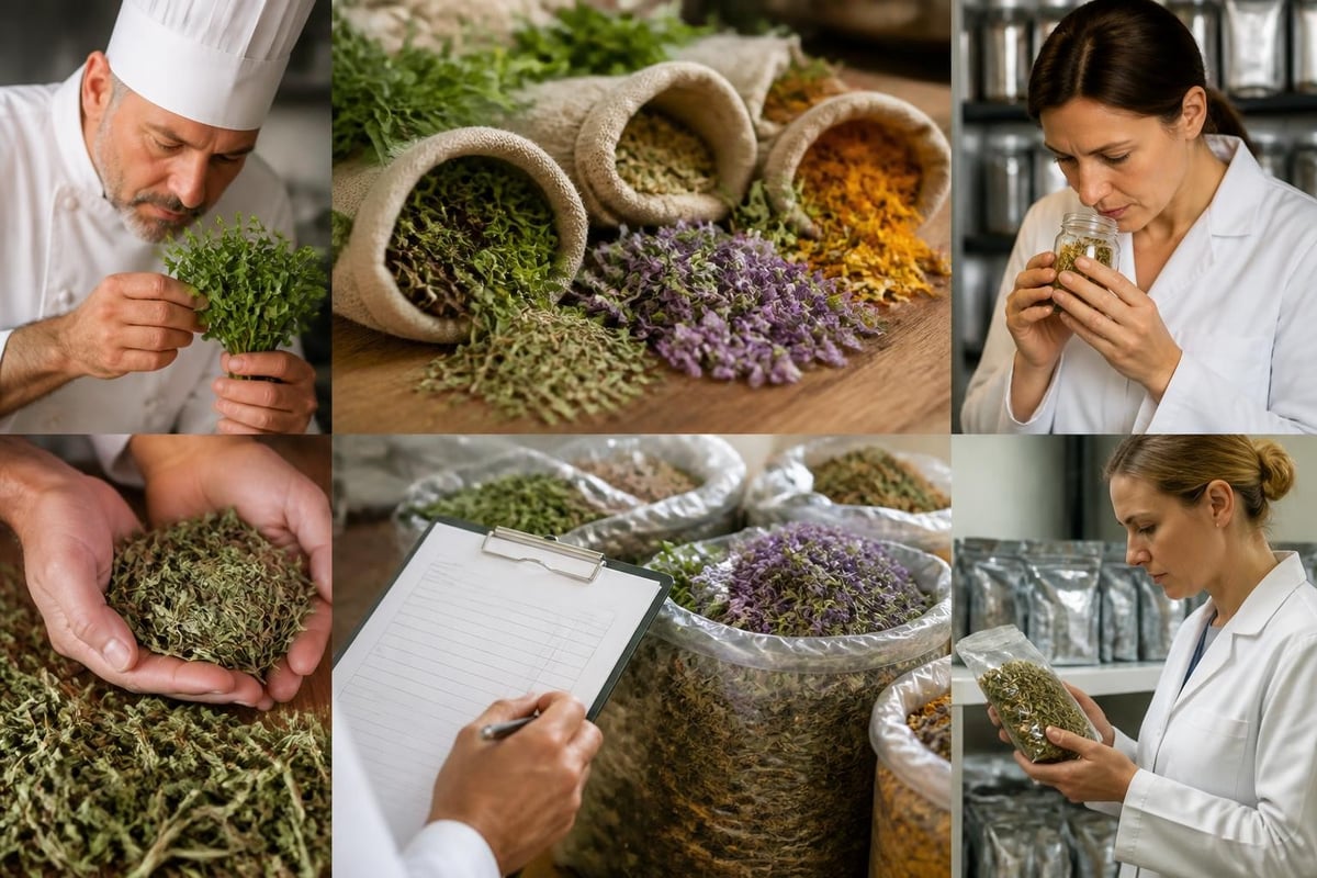 Critères qualité aromates épices biologiques