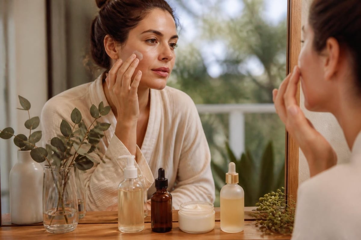 Daily skincare routine structure