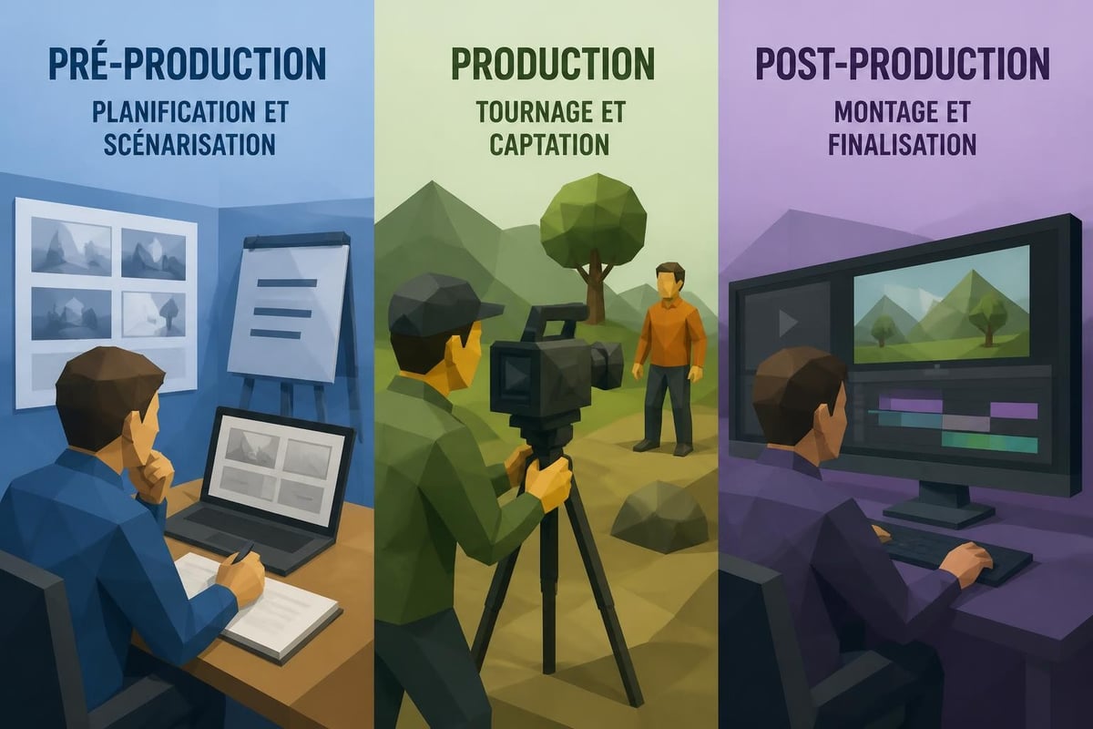 Phases de production vidéo
