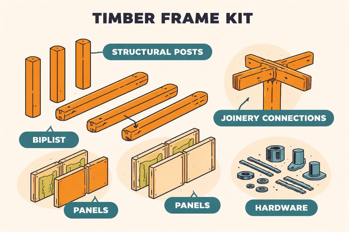 Home frame kit components