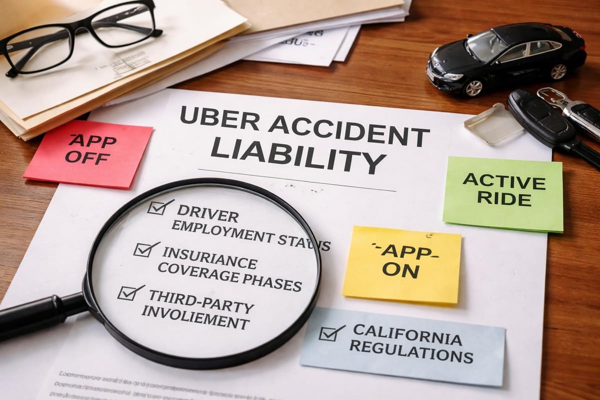 Uber accident liability determination