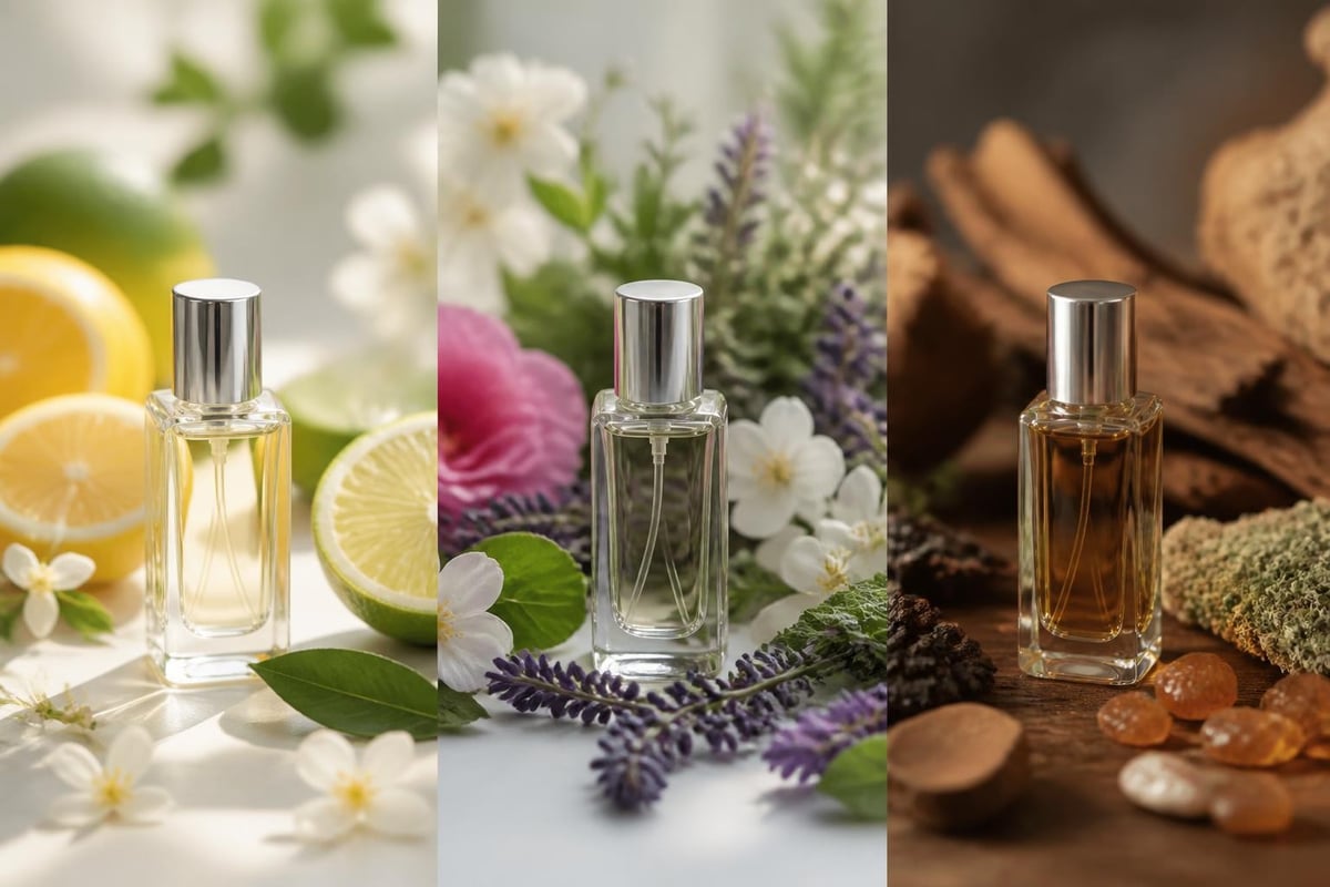 Duftpyramide natürlicher Parfums