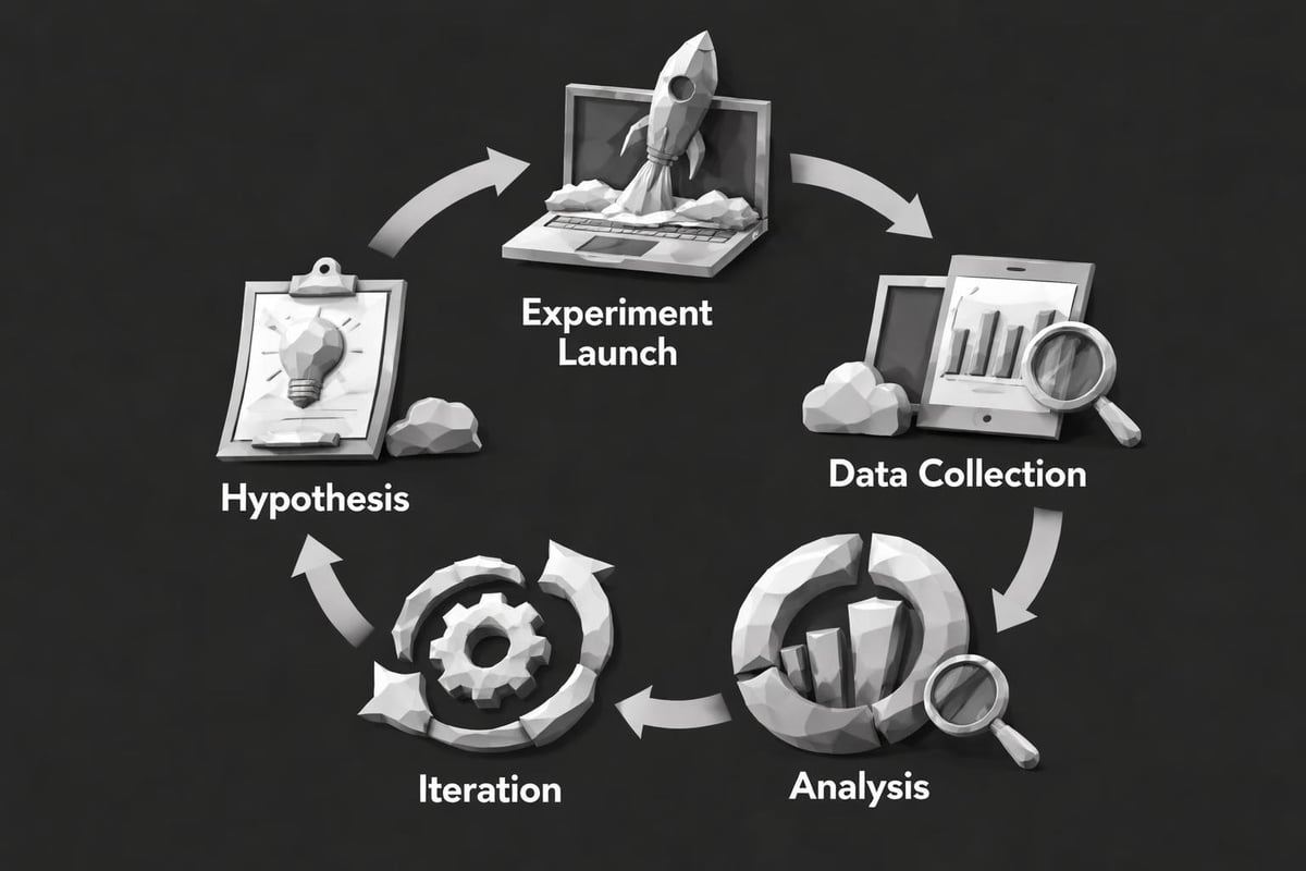 Growth hacking experimentation cycle