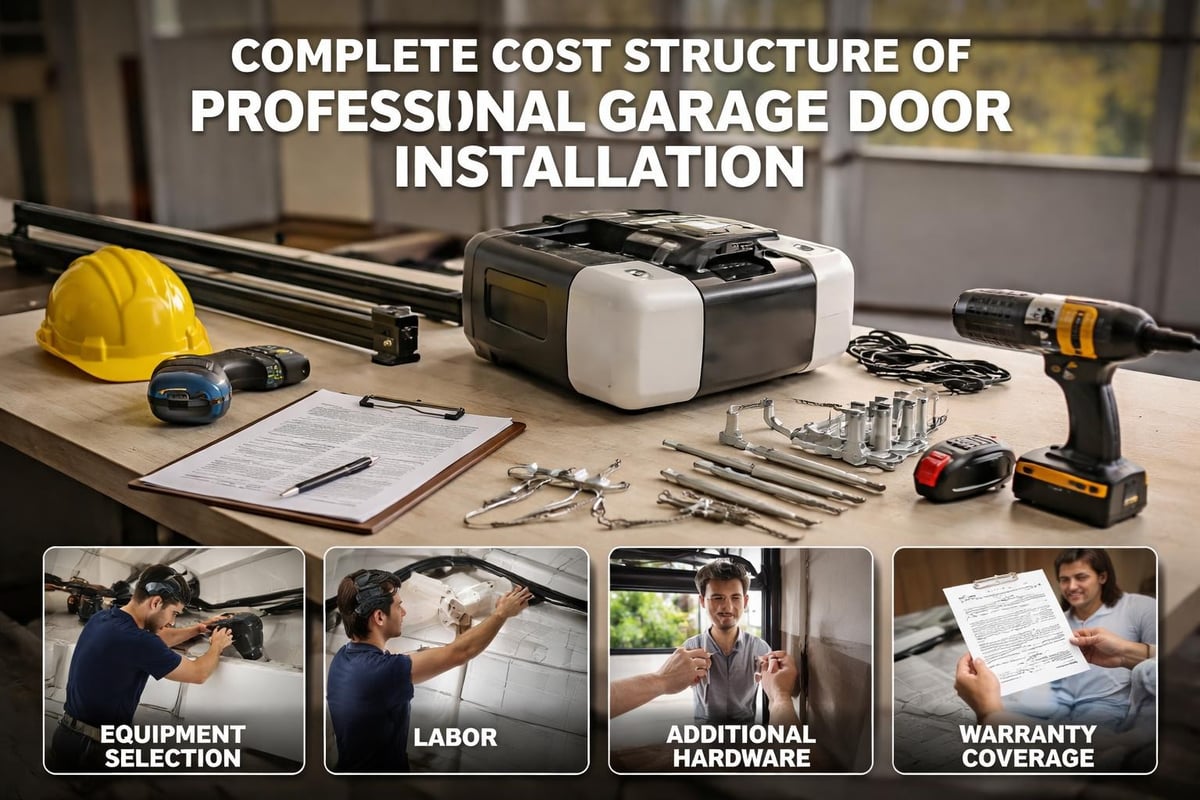 Garage door opener cost breakdown
