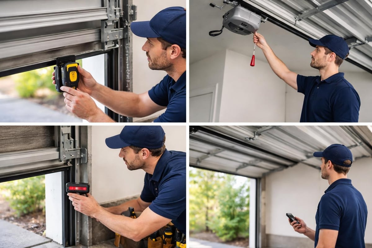 Garage door opener installation quality checks