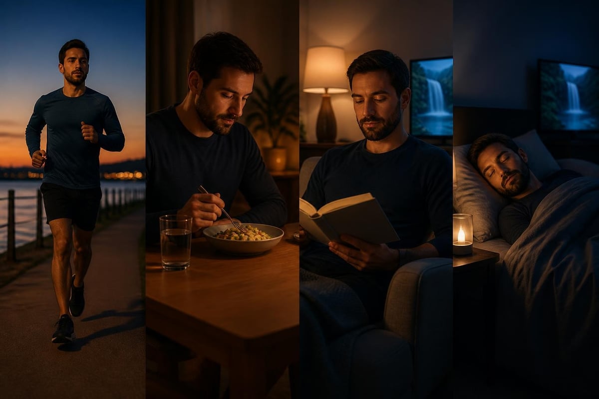 Sleep preparation timeline