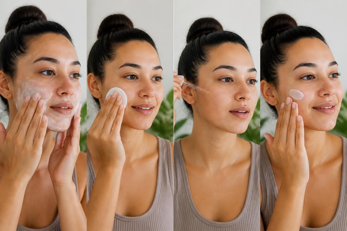 Layering skincare products