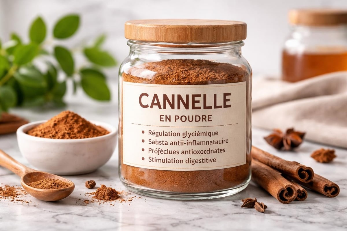 Propriétés santé de la cannelle poudre